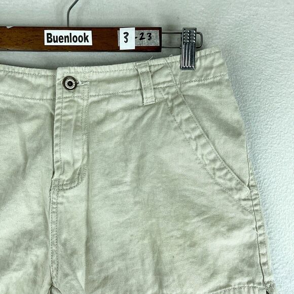 One Tuff Babe OTB Womens Shorts Beige Tag Size 11/12 (30) Mid Rise Canvas - Picture 4 of 11